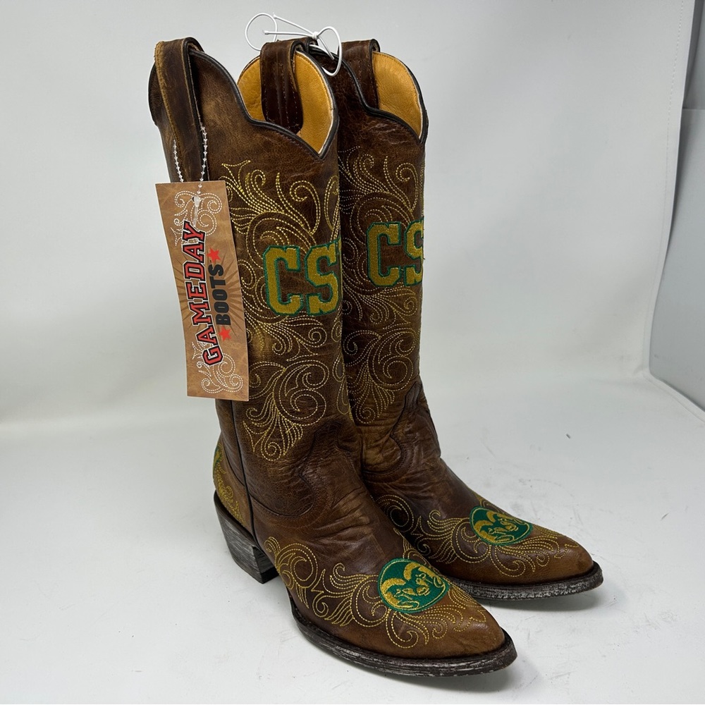 Colorado State Rams size 5 B Gameday Boots NCAA Womens Ladies University Boot